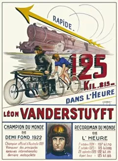 Leon Collection: Poster celebrating Leon Vanderstuyft