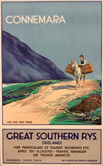 Wickerwork Gallery: Poster, Connemara, Great Southern Railways, Ireland