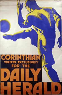 Kicking Gallery: Poster for the Daily Herald - Footballer
