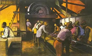 Manganese Prints: Poster depicting the sorting of manganese ore