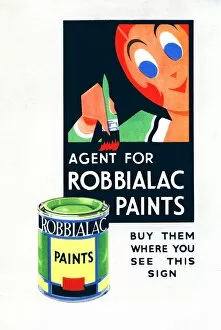 Agents Gallery: Poster design, Agent for Robbialac Paints