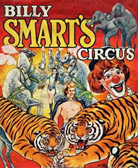 Images Dated 30th June 2021: Poster design, Billy Smarts Circus