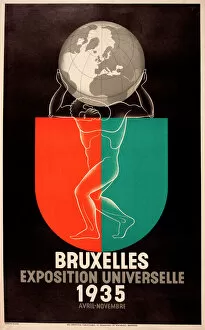 Images Dated 17th December 2012: Poster design, Brussels International Exhibition
