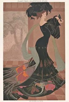 Slim Prints: Poster design, colour study by George de Feure