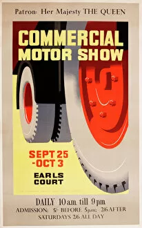 Poster design, Commercial Motor Show, Earls Court