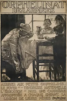 Brangwyn Prints: Poster design for French orphanage, WW1