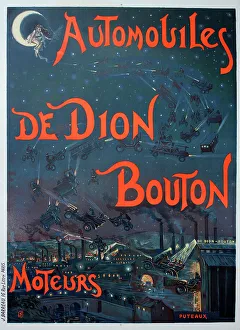 Poster, De Dion Bouton cars