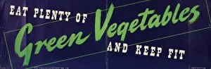 Poster, Eat Plenty of Green Vegetables