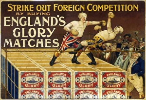 Foreign Collection: Poster for Englands Glory Matches