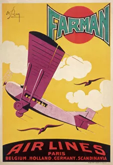 Lines Collection: Poster for Farman airlines