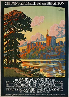 Images Dated 9th July 2018: Poster, French railways