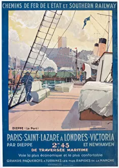 Images Dated 10th July 2018: Poster, French railways