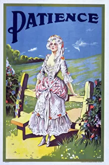 Poster, Gilbert and Sullivan's operetta, Patience