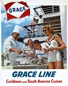 Images Dated 21st December 2017: Poster, Grace Line to the Caribbean and South America