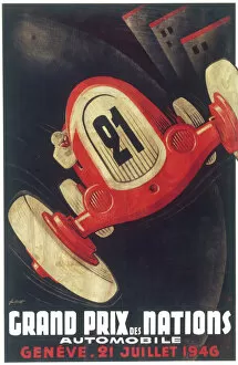 Motoring Posters and Prints Gallery: Poster for the Grand Prix of the Nations