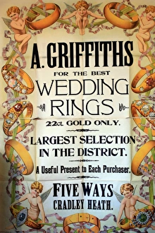 Images Dated 11th May 2017: Poster, A Griffiths, jeweller, Cradley Heath