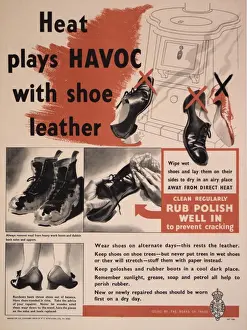 Preservation Prints: Poster: Heat plays havoc with shoe leather