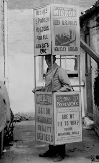 Eight poster holder advertising