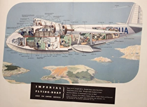 Images Dated 15th September 2015: Poster, Imperial Flying-Boat