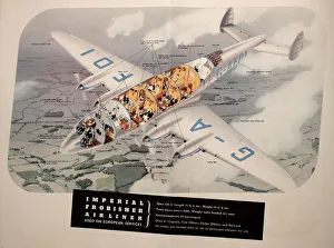 Images Dated 15th September 2015: Poster, Imperial Frobisher Airliner