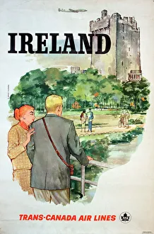 Trans Prints: Poster, Ireland via Trans-Canada Air Lines