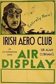 Images Dated 4th June 2015: Poster, Irish Aero Club, Sir Alan Cobhams Air Display