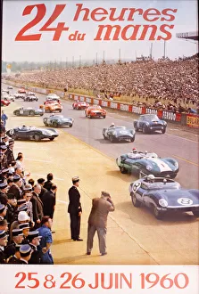 1960 Prints: Poster, Le Mans 24 Hour Rally 1960