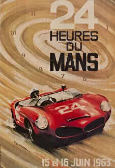 Images Dated 27th March 2020: Poster, Le Mans 24 Hour Rally 1963