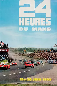 Images Dated 27th March 2020: Poster, Le Mans 24 Hour Rally 1965