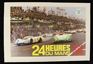 Mans Prints: Poster, Le Mans 24 hours, 13-14 June 1970