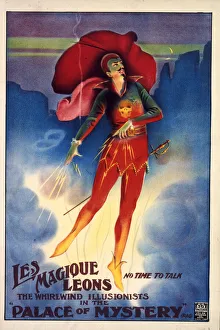 Magicians Gallery: Poster, Les Magique Leons, Whirlwind Illusionists