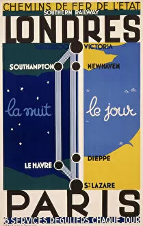 Lazare Collection: Poster for the London to Paris railway