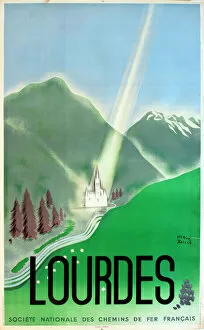 Rail Gallery: Poster, Lourdes, France