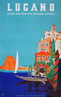 Images Dated 29th September 2015: Poster, Lugano, Switzerland