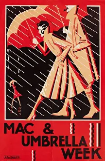 Umbrellas Prints: Poster, Mac & Umbrella Week, John Walsh Ltd