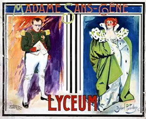 Poster, Madame Sans-Gene, Lyceum Theatre, London