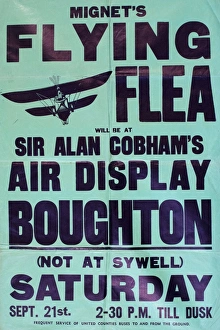 Images Dated 4th June 2015: Poster, Mignets Flying Flea Air Display, Boughton