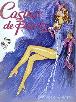 Purple Collection: Poster for Mistinguett, Casino de Paris 1937