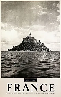 Poster, Mont St Michel, France