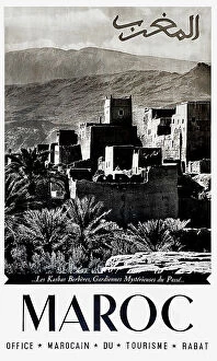 Morocco Collection: Poster, Morocco, Berber Kasbahs