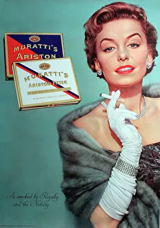 Neckline Collection: Poster, Muratti's Ariston cigarettes