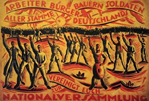 Images Dated 27th December 2012: Poster for the National Assembly elections, 1919