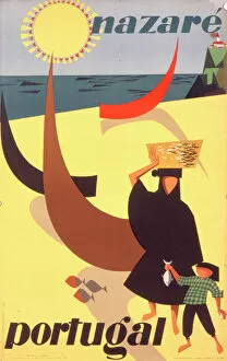 Portuguese Collection: Poster for Nazare in Portugal