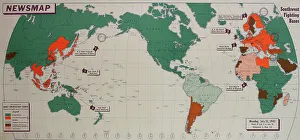 Southwest Prints: Poster, Newsmap, SW Fighting Bases