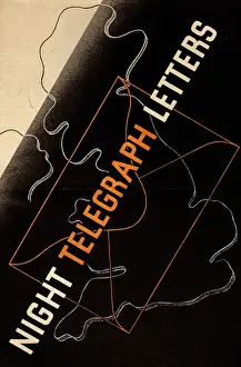 Diagonal Prints: Poster, Night Telegraph Letters