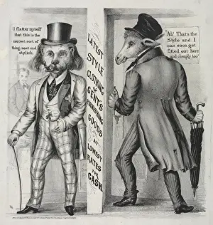 Gents Prints: Poster no. 3. Latest style clothing & gents furnishing goods