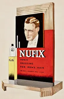 Bowtie Prints: Poster, Nufix tonic dressing for mens hair