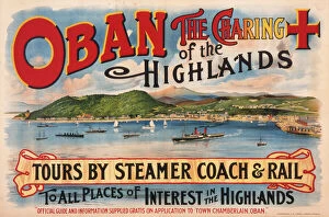 Scot Land Collection: Poster for Oban, Scotland