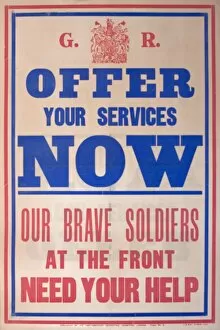 WWI Posters Gallery: Poster, Offer Your Services Now