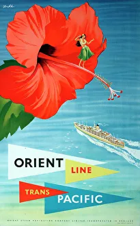 Trans Prints: Poster, Orient Line Trans Pacific